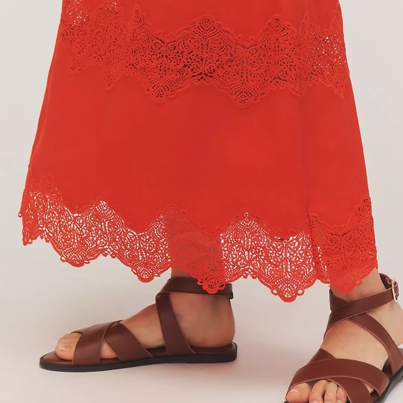 Anthropologie Farm Rio x Anthropologie V-Neck Tie-Front Midi Dress - Picture 7 of 12